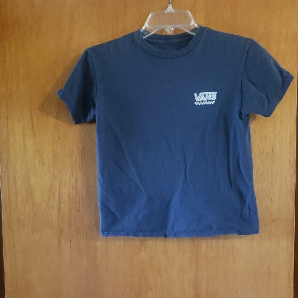 Vans Blue Short Sleeve Tee Casual Cotton